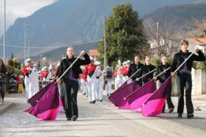 La formazione in parata